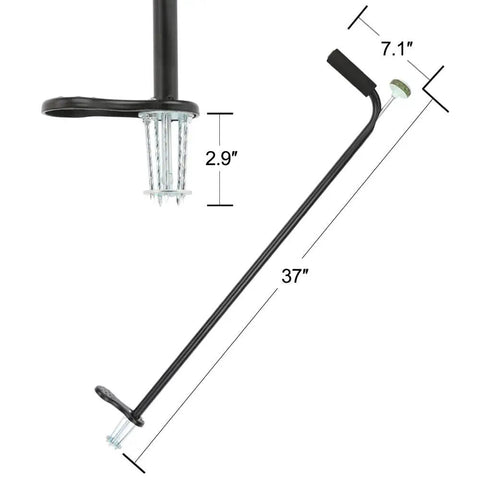 Back-Saving Stand Up Weeder With 37 Inch Handle For Root Removal No Bend Ergonomic Weed Puller With 5-spiral nails