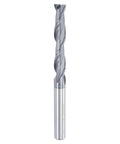 HARFINGTON spiral router bit with 1/4 in shank, up-cut 2-flute solid carbide end mill, AlTiN coated