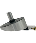 Side view of a Four Inch Fly Cutter With Indexable Carbide Inserts For CNC Milling And Bridgeport Machines Pro Grade Three Quarter Inch Shank