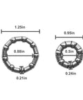 Rear Coaster Hub Bearings Set For Bikes, 2x 7/32 x 9 Bearings And 1x 1/4 x 7 Bearing, dimensions shown