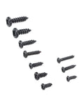 Pro Grade Heavy Duty Self Tapping Screws Set In Carbon Steel With Cross Pan Head And Deep Threads, assorted sizes shown