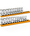 22 Piece 6 Point Flex Socket Set For 1/4 And 3/8 Drive With Universal Sockets Off Corner Loading For Angled Access
