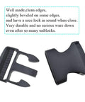 1.5 Inch Quick Side Release Buckles 4 Pack No Fuss Durable Plastic Clips For Nylon Webbing Straps, black, close-up view