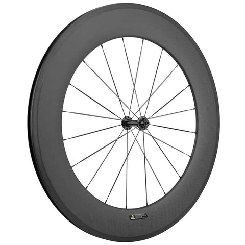 Carbon Road Wheelset 700c Matte Finish Clincher With 88mm Rim Brake For Fast Lightweight Rides, high-strength carbon construction.