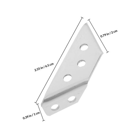 4 Pack Stainless Steel Angle Brackets Thickened Design Heavy Duty Triangle Corner Supports with Screws for Shelves and Cabinets