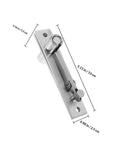 Heavy Duty Hidden Door Hinge Stainless Steel Concealed Cabinet Pivot Hinge with Top and Bottom Design 180 Degree Rotation