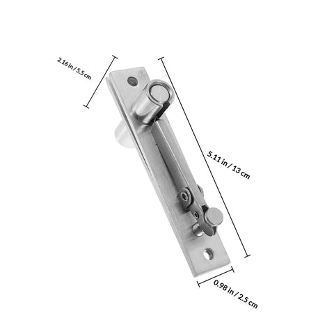 Heavy Duty Hidden Door Hinge Stainless Steel Concealed Cabinet Pivot Hinge with Top and Bottom Design 180 Degree Rotation