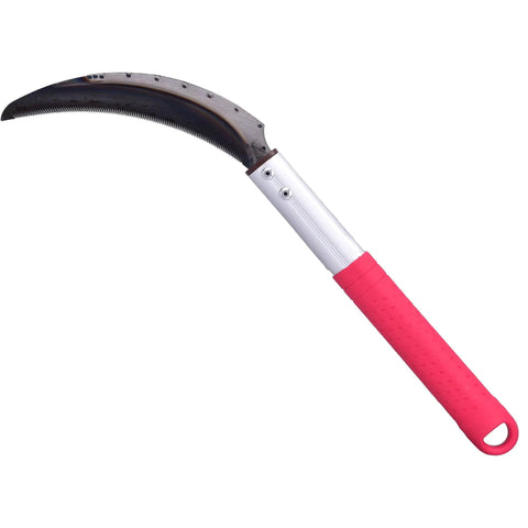Japanese Weeding Tool With Magnetic Handle, Durable SK5 Steel Blades, Compact And Portable Garden Sickle, soft rubber grip