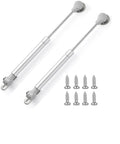 Two Sets Silver Ten Inch Gas Strut With 120 Newton Lift Force 27 Pound Hydraulic Air Prop Lift Support For Cabinets And Kitchen Doors