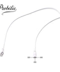 6 Foot LED Tube Light Linkable Cord For T5 And T8 Fixtures Double End Connector Cable Power Extension Wire, white, coiled