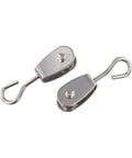 Heavy Duty Stainless Steel Pulley 11mm 360 Degree Swivel Ball Bearing Wheel With 30kg Load Capacity lying on white background