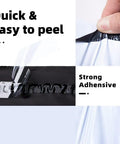 Close-up of adhesive seal on 14.5 X 19 Inch Poly Mailers Bulk Pack For Clothing And More, demonstrating tear resistance.
