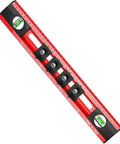 BXRSRTZ Spirit Level Gift Idea Decor Kit, 40cm red measuring tool with double bubble vials and scale.