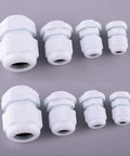 Pro Grade Heavy Duty Strain Relief Cord Grip Lock Nut Set For M12 M16 M20 M25 Cables 40 Piece Kit close-up