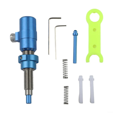 Aluminum Plunger Button Adjuster For Recurve Bows with tools and parts for tuning precision flight.