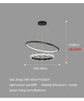 Modern Nordic LED Pendant Light Featuring A Smooth Chill Glow Acrylic Shade With An Easy Peasy Dimmable Remote To Kick Up Your Dining Room Kitchen Island Or Living Space Straight Upgrade, adjustable height 100cm.