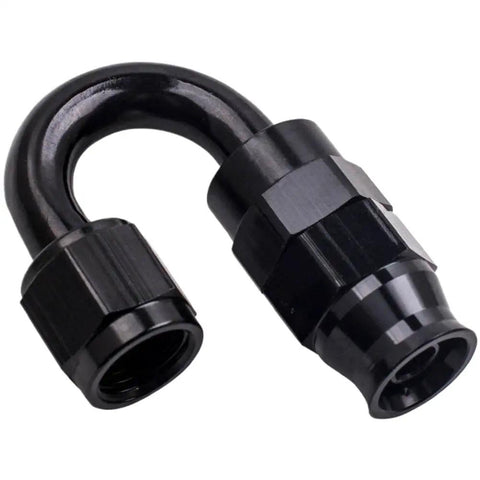 Premium Stainless Steel PTFE Braided Hose Line Kit With AN6 Fittings Perfect For Fuel And Oil Transfer In Your Ride Or Machine Over 20 Feet Long, black AN6 hose fitting connector