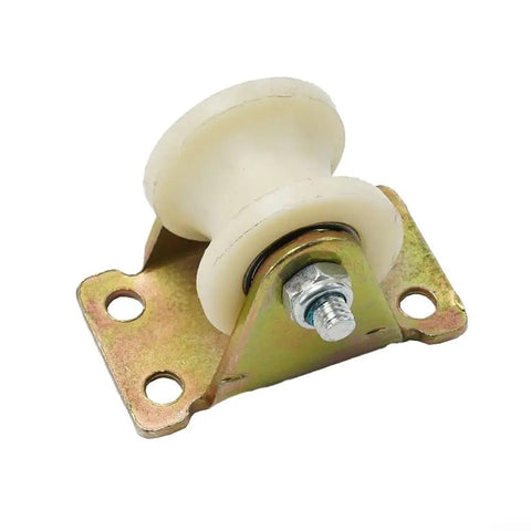 Heavy Duty 30 Mm V Groove Nylon Sliding Door Rollers Rock Solid Build With Sealed Ball Bearings That Make Barn Doors Run Smoother Than Butter On Rust Resistant Tracks, close-up view.