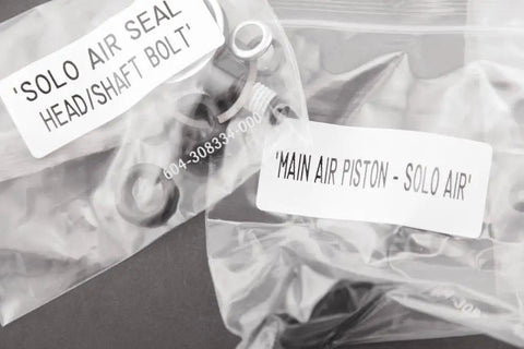 Fork Service Kit For SID And Reba 2013 To 2016 Solo Air A2 To A3 Complete Maintenance Kit with labeled bags of parts