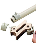 Water Pipe Repair Patch Kit For PPR And PE Pipes Quick Leak Fix Without Demolition showing components and installation process.