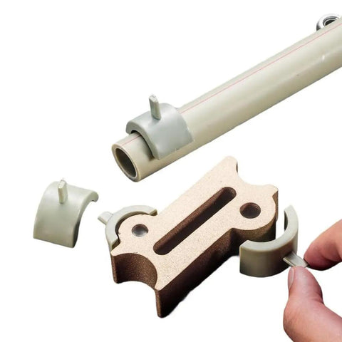 Water Pipe Repair Patch Kit For PPR And PE Pipes Quick Leak Fix Without Demolition showing components and installation process.
