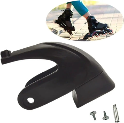 2 Pack Roller Skate Stoppers Brakes for Inline Skates, Easy Install Replacement Pads for 6mm Axles and 0.98 Inch Base in black