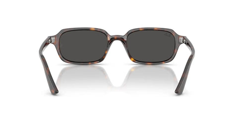 RB4455F Zuri Low Bridge Fit Sunglasses Havana Frame With Dark Grey Lenses 51 mm Ideal For Narrow Faces And High Cheekbones