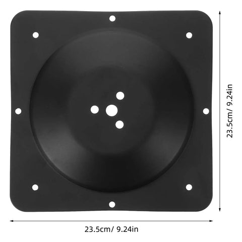 Heavy Hitter Iron Table Leg Mount Brackets, 9.24in square black iron plate for fixing wobbly furniture legs.