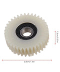 3 Pack 36 Tooth Nylon Planetary Gear For Ebike Motors, Durable Nylon-Metal Hybrid Gear Repair Replacement, size 3.8x1.3cm with dimensions labeled