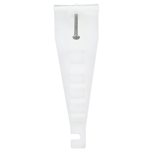 3M Stak-It Cable Furring Strip Stacker SIFS-1 Pack Of 25, white plastic clip with screw for wire organization and routing.