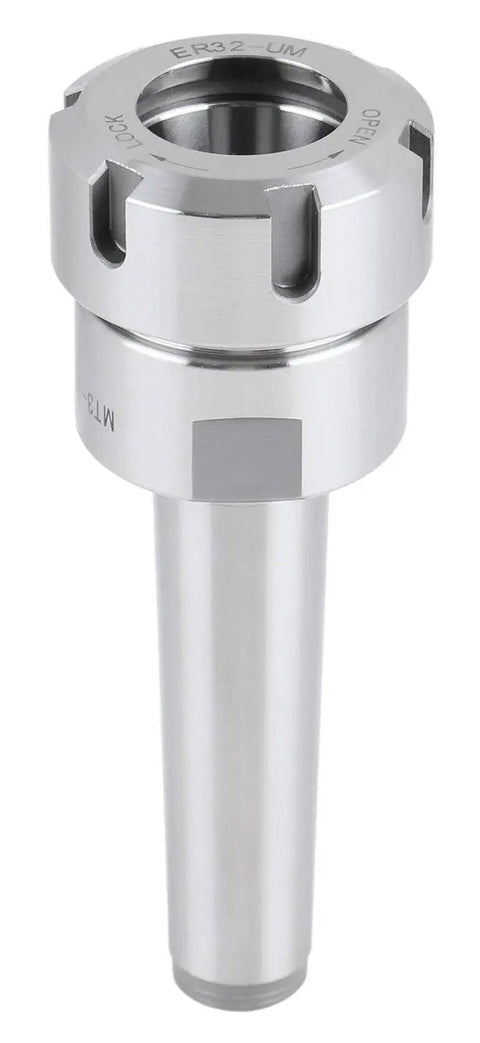 Rock Solid ER32 Collet Chuck With MT3 Morse Taper Shank, High Speed 8000 RPM, Drawbar End 1/2-13, CNC Machine Tool Pro Grade