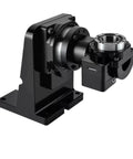 Pro Grade Heavy Duty Fourth And Fifth Axis Motorized Hollow Rotary Table with black base and precision gearing features.