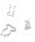 Beefy Heavy Duty Manganese Steel Spring Clips Set 48 Pieces Assorted Open Type Clips For Tool Storage Brooms Rakes And Garage Organization 10mm 12mm 19mm 25mm Durable Hardware Organizer, assorted metal clips