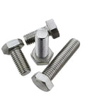 Heavy Duty Titanium Gr2 Hex Head Cap Screws DIN933 Metric Fasteners, various sizes and threads, ideal for custom auto and boat builds.