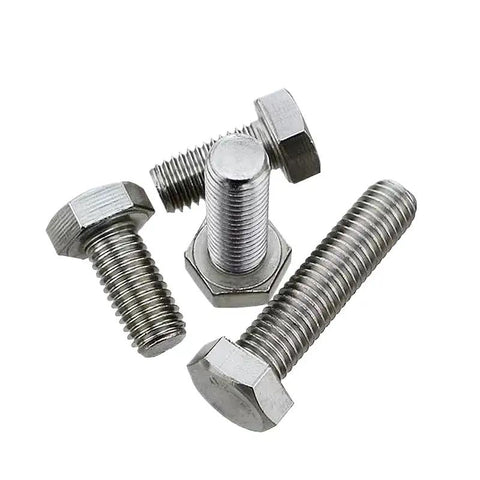 Heavy Duty Titanium Gr2 Hex Head Cap Screws DIN933 Metric Fasteners, various sizes and threads, ideal for custom auto and boat builds.