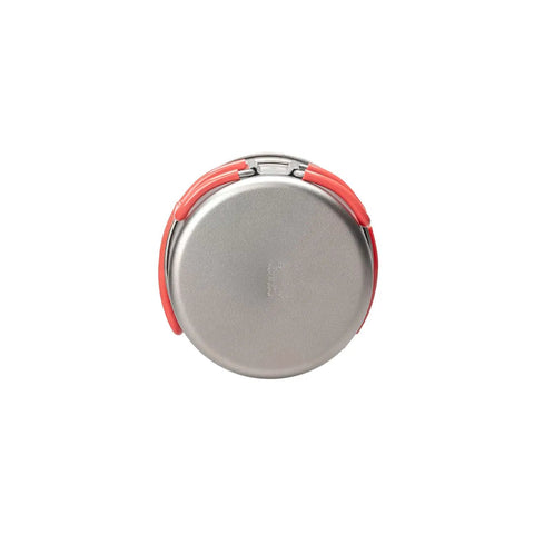 Top view of Ultralight Titanium Solo Camping Pot Set 750ml For Solo Hikers Zero Point Three Millimeter Body Built To Slash Weight.