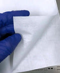 Top Tier Lint Free Nonwoven Cleanroom Wipes Iso Class 5 Rock Solid Absorbent Cellulose Polyester Blend 7 By 7 Inches, showing a hand with a white cleaning sheet.