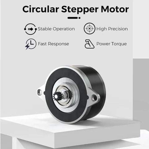 K1 Series Extruder Stepper Motor 1.8 Degree Step Angle 0.8A 12 Tooth Gear Circular Shaft Drop In Replacement