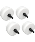 Ultimate Set Of 4 Heavy Duty Leaf Spring Bumpers To Slash Vibration And Boost Ride Comfort With Rubber Buffer Stops Perfect For 2003-2015 Models, white rubber bumpers