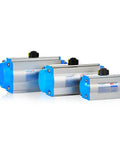 High Performance Single Acting Pneumatic Actuator Aluminum Piston Cylinder for Precision Industrial Valve Control, three sizes.