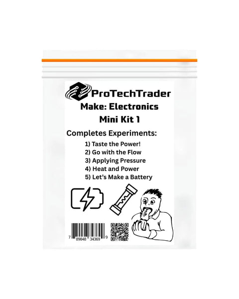 Hands-On Compact Electronics Kit Mini Pack for Charles Platt Third Edition Electronics Book Includes Resistors, Capacitors, LEDs, and Small Components to Complete Experiments 1 Through 5 ProTechTrader Quality packaging