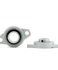 Rock Solid KFL007 Zinc Alloy Pillow Block Flange Bearing Unit Housing Series For Heavy Duty Machinery Replacement on white background