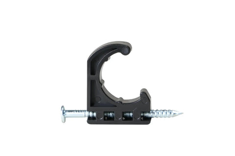Side view of J Clamps For 1/2 Inch PEX Copper CPVC Tubing With Nail Tube Talons Pack Of 100 For Quick Easy Install And Quiet Plumbing