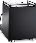 Side view of Matte Black Semi Pro Espresso Machine With Auto Water Level, Anti Vacuum Valve, Removable Water Tank, Boiler Manometer And Temperature Indicator For Home Baristas Craving Barista Grade Cafe Quality At Home