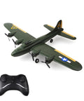 B-17 Bomber RC Airplane Dope 2 Channel Foam Glider with 2.4GHz Remote, lightweight EPP, fixed wing toy for beginners