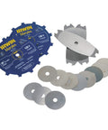 Beast 8 Inch Carbide Stacked Dado Set With 12T Blades For Tongue And Groove, Rabbets And Shelving On Table Saw Or Radial Arm Saw