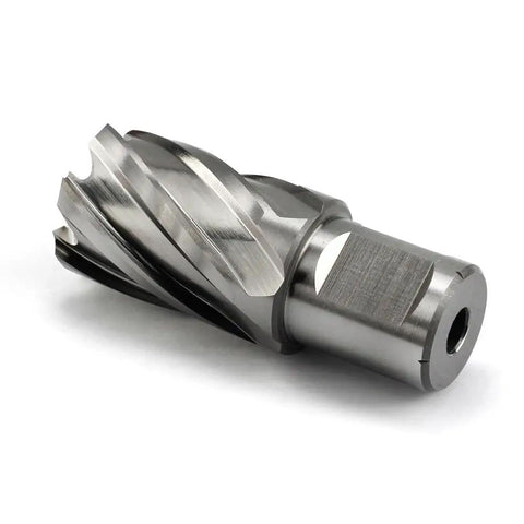 Heavy Duty HSS Annular Cutter Drill Bit with Weldon Shank for precise metal cutting applications.