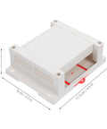 Weatherproof Outdoor Electrical Junction Box In Gray Flame Retardant ABS Plastic Industrial Enclosure for wall sockets and control panels