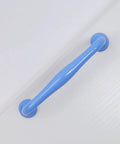 Blue aluminum cabinet pull installed, showing 4 Pack Blue Aluminum Cabinet Pulls With 3.78 Inch Hole Centers 96mm And 4.49 Inch Length 114mm Drawer Handles