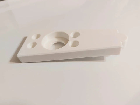 USA Made Mini Compact Freezer Bottom Hinge Replacement, plastic with steel pin, front view, fits models 564.28502700 HF5017SW